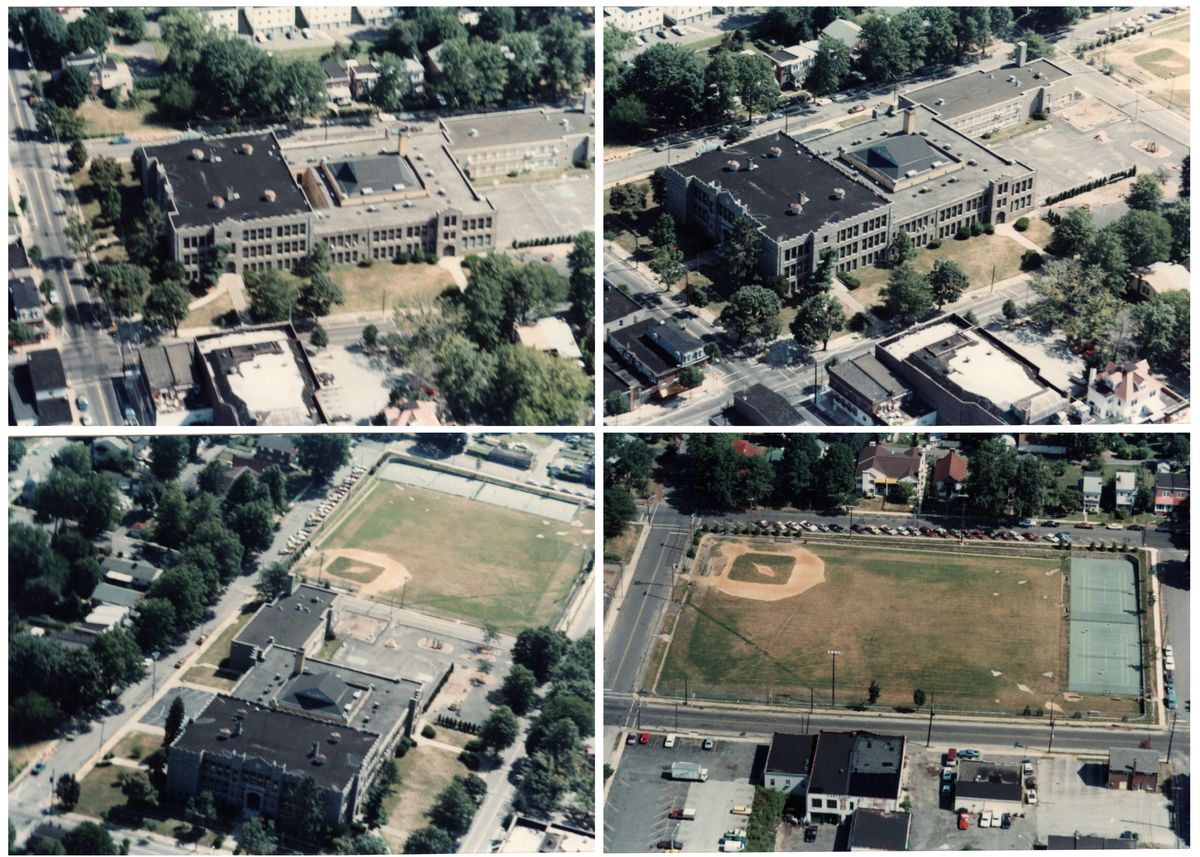 Aerial views of Media Elementary School and vicinity · Media Historic